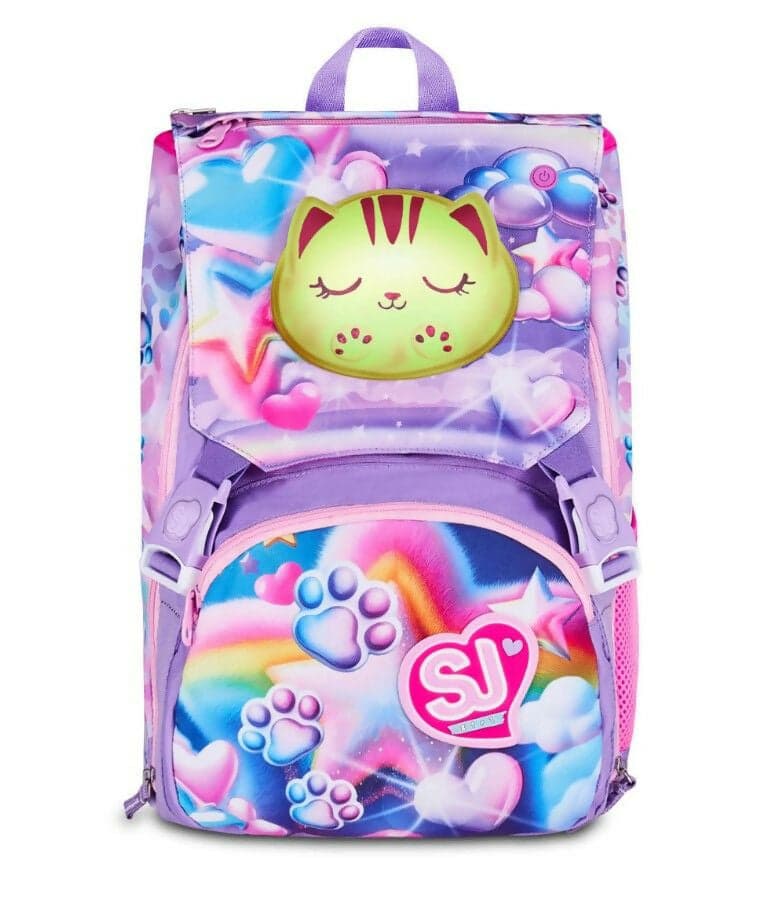 Zaino seven junior estensibile big sj gang glowcat in Astucci Cartoleria Deja Vu - Crotone, commercioVirtuoso.it