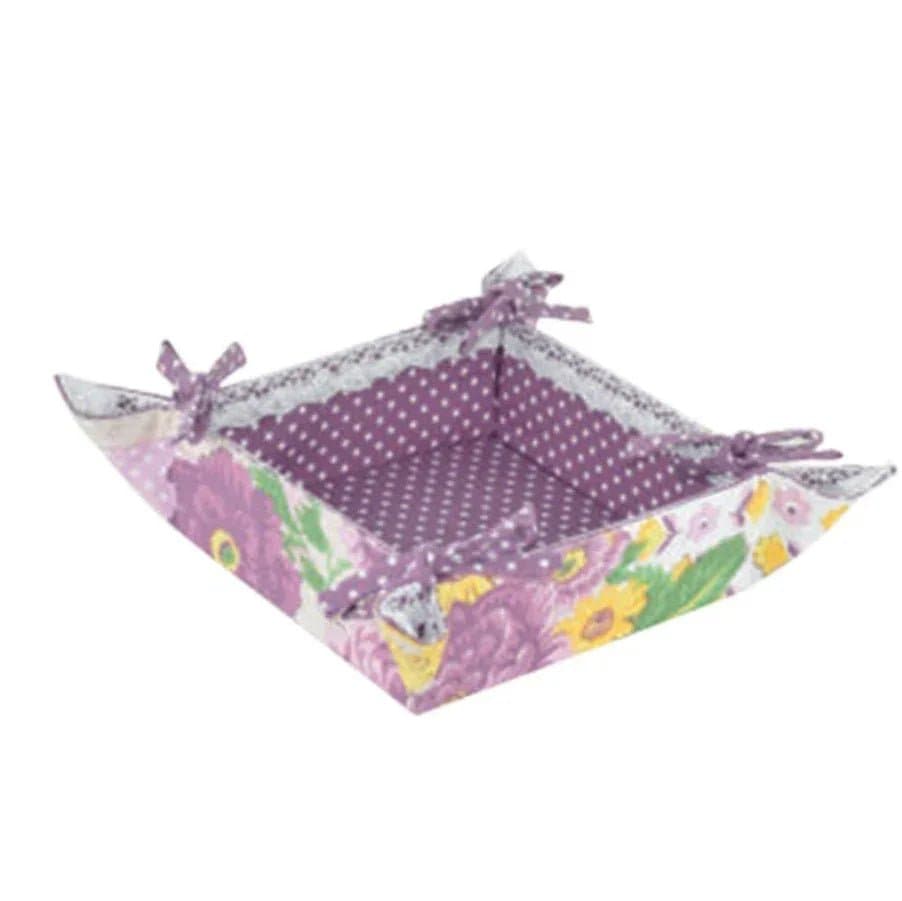 Cesto Portapane Peonia Cotone Made in Italy