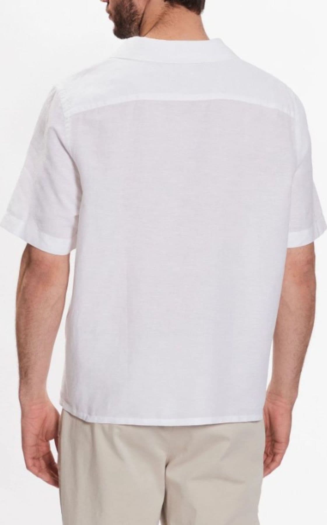 calvin klein CAMICIA LINEN COTTON CUBAN SS SHIRT da uomo in Camicie casual Drestige - Casamassima, commercioVirtuoso.it