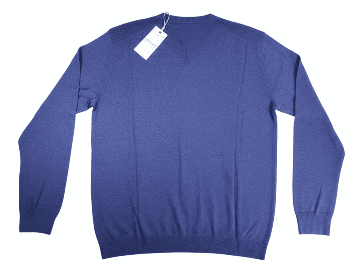 Maglia Heritage blu scollo a V professionale