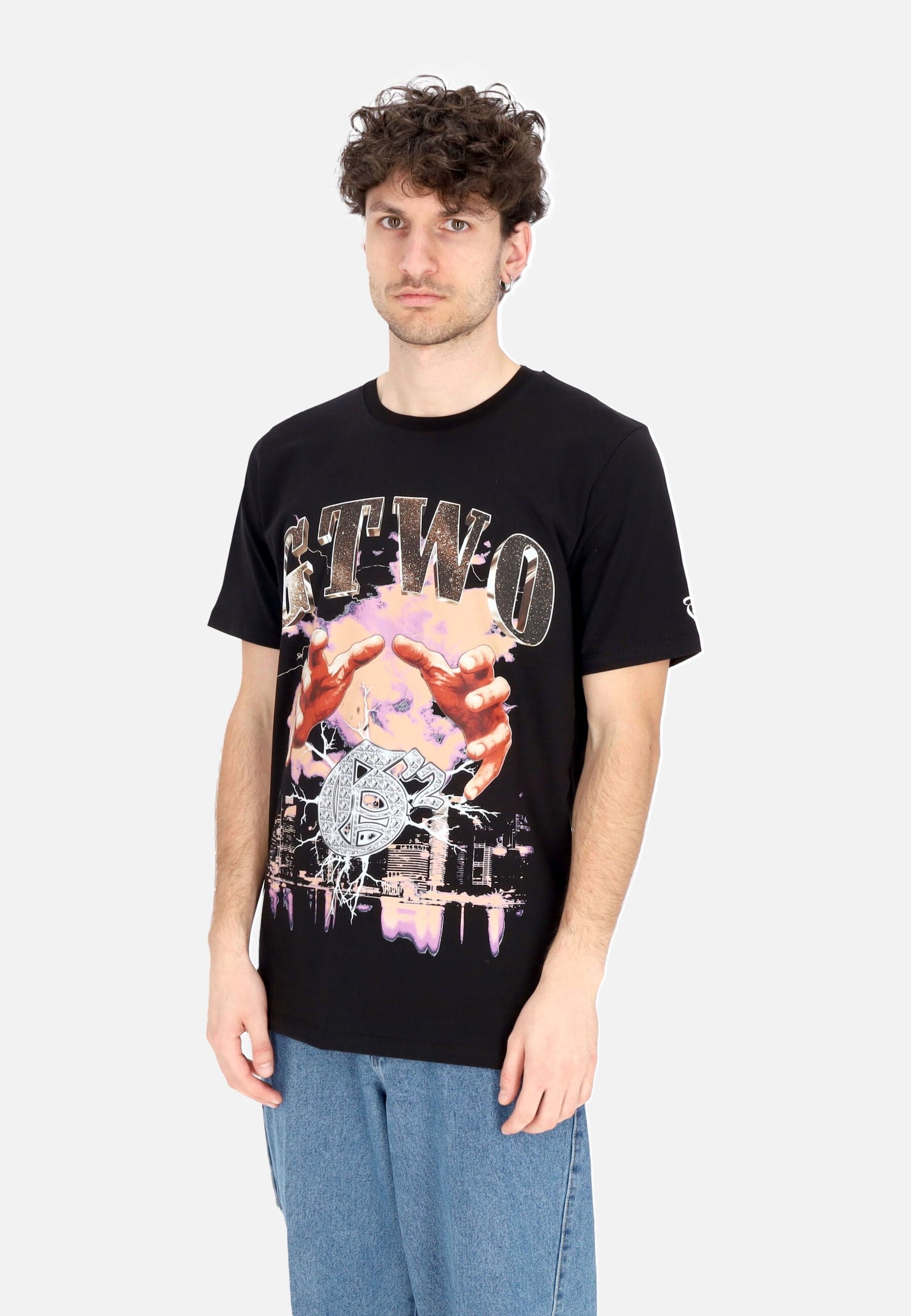 GTWO Maglietta Uomo Hands On Tee Black da uomo in T-shirt Drestige - Casamassima, commercioVirtuoso.it