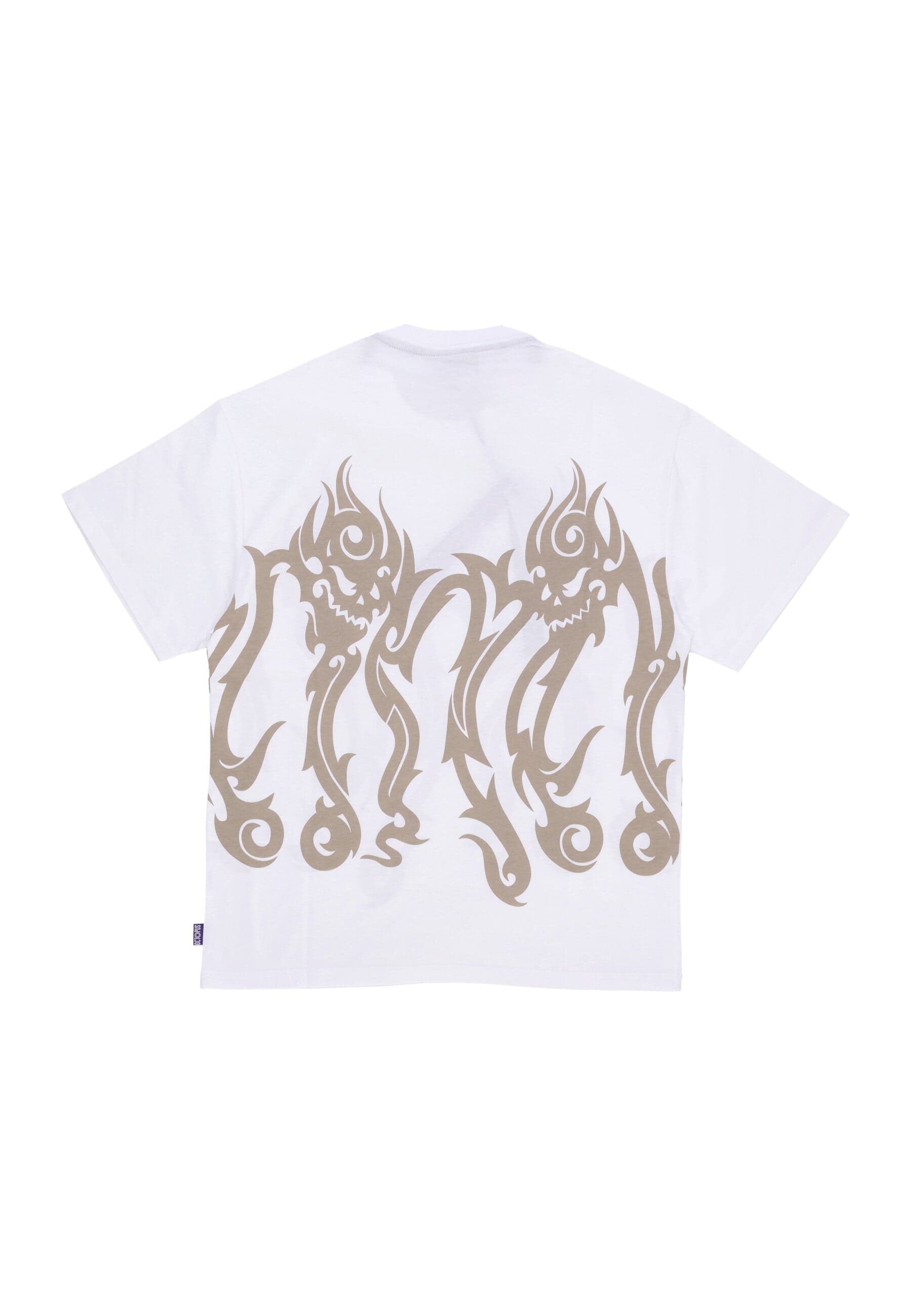 OCTOPUS Maglietta Uomo Tribal Skull Tee White da uomo in Pantaloni sportivi Drestige - Casamassima, commercioVirtuoso.it