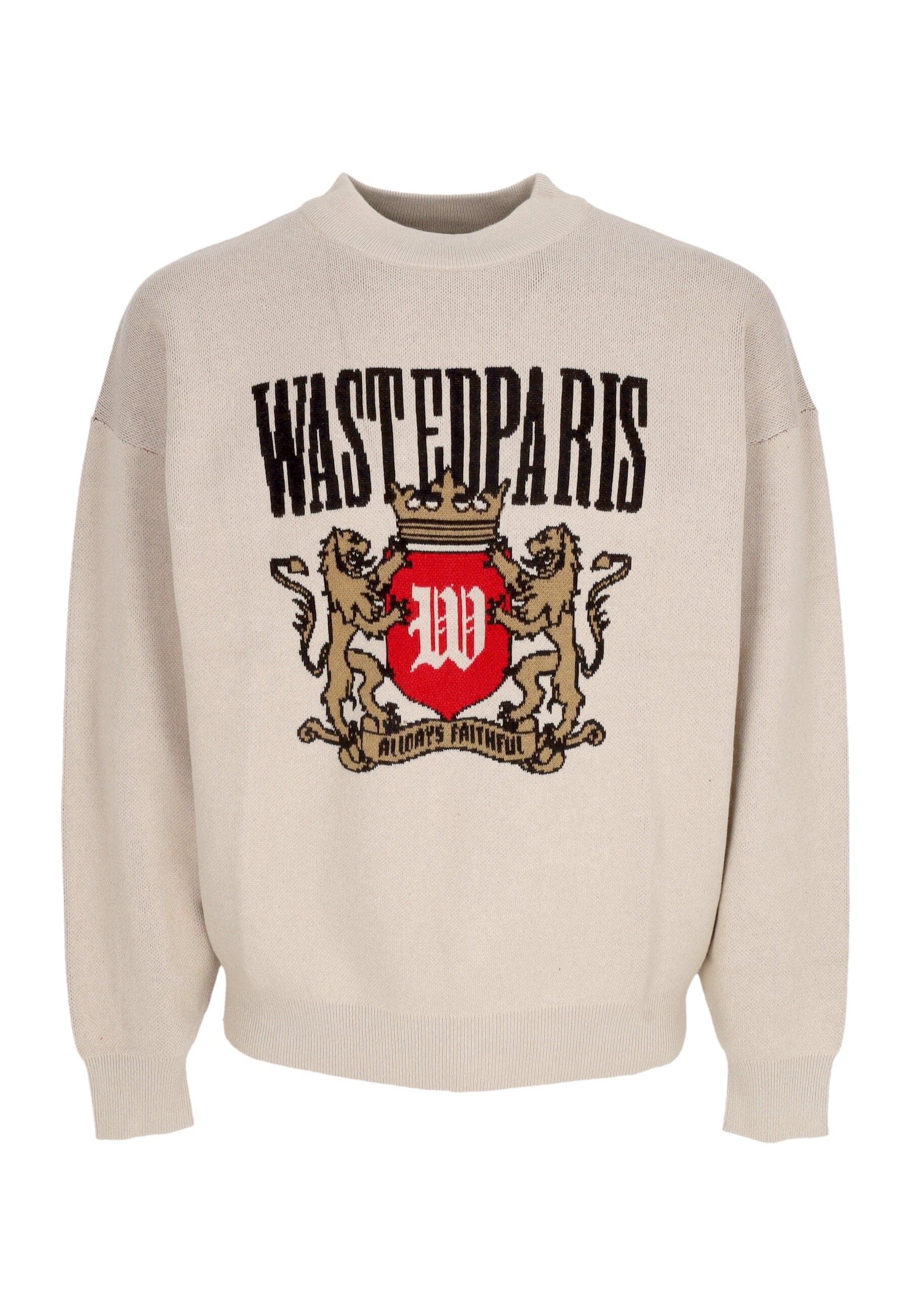WASTED PARIS Maglione Uomo Crest Crewneck Sahara