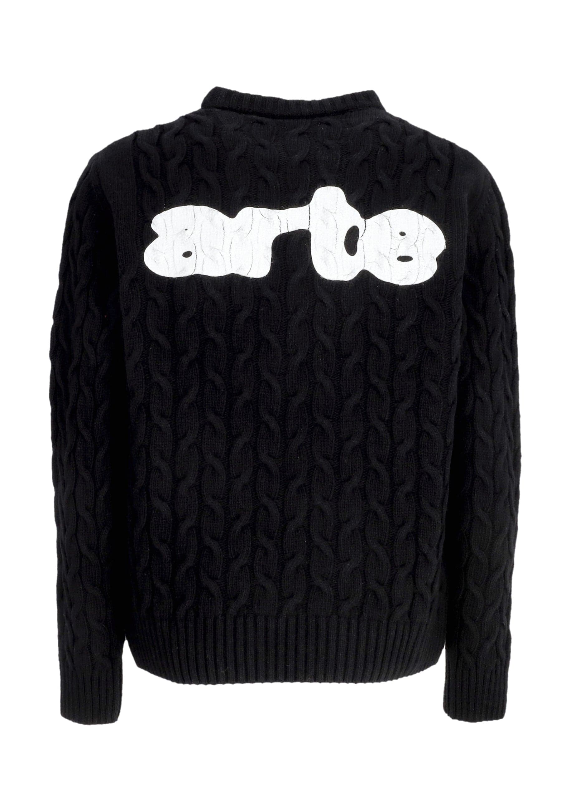 ARTE Maglione Uomo Logo Knit Sweater Black da uomo in Maglioni Drestige - Casamassima, commercioVirtuoso.it