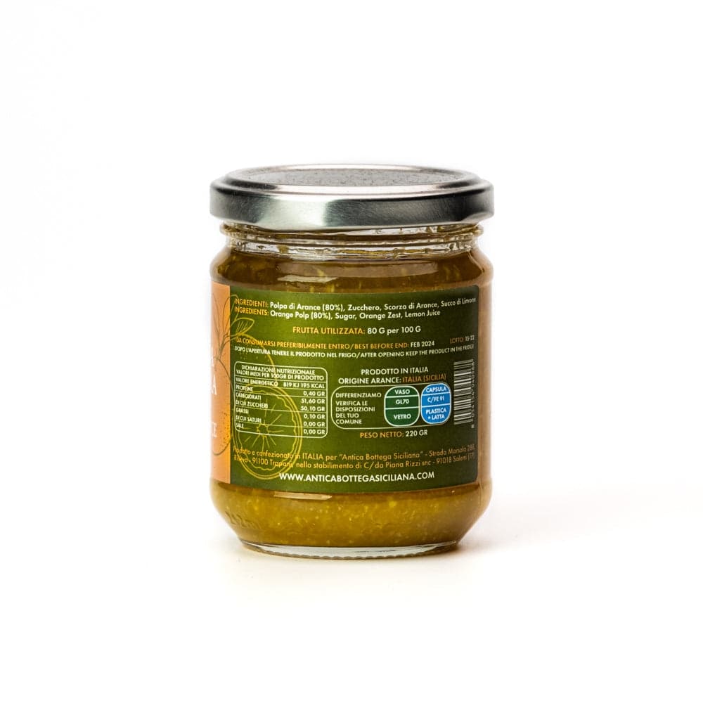 MARMELLATA DI ARANCE SICILIANE in Confetture e conserve Antica Bottega Siciliana - Misiliscemi, commercioVirtuoso.it