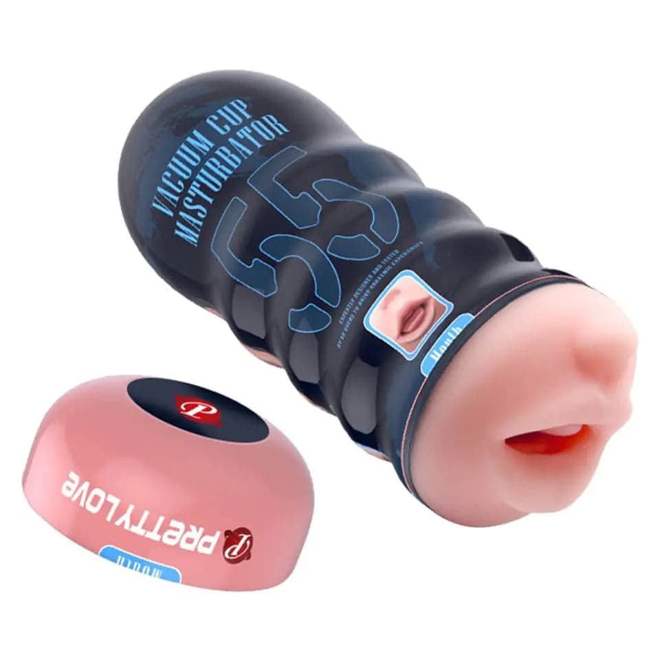 Pretty Love Vacuum Cup “Mouth” (55 Mouth) Masturbatore Uomo Effetto Bocca TPE 18cm in prodotto Erosdom - Palmi, commercioVirtuoso.it