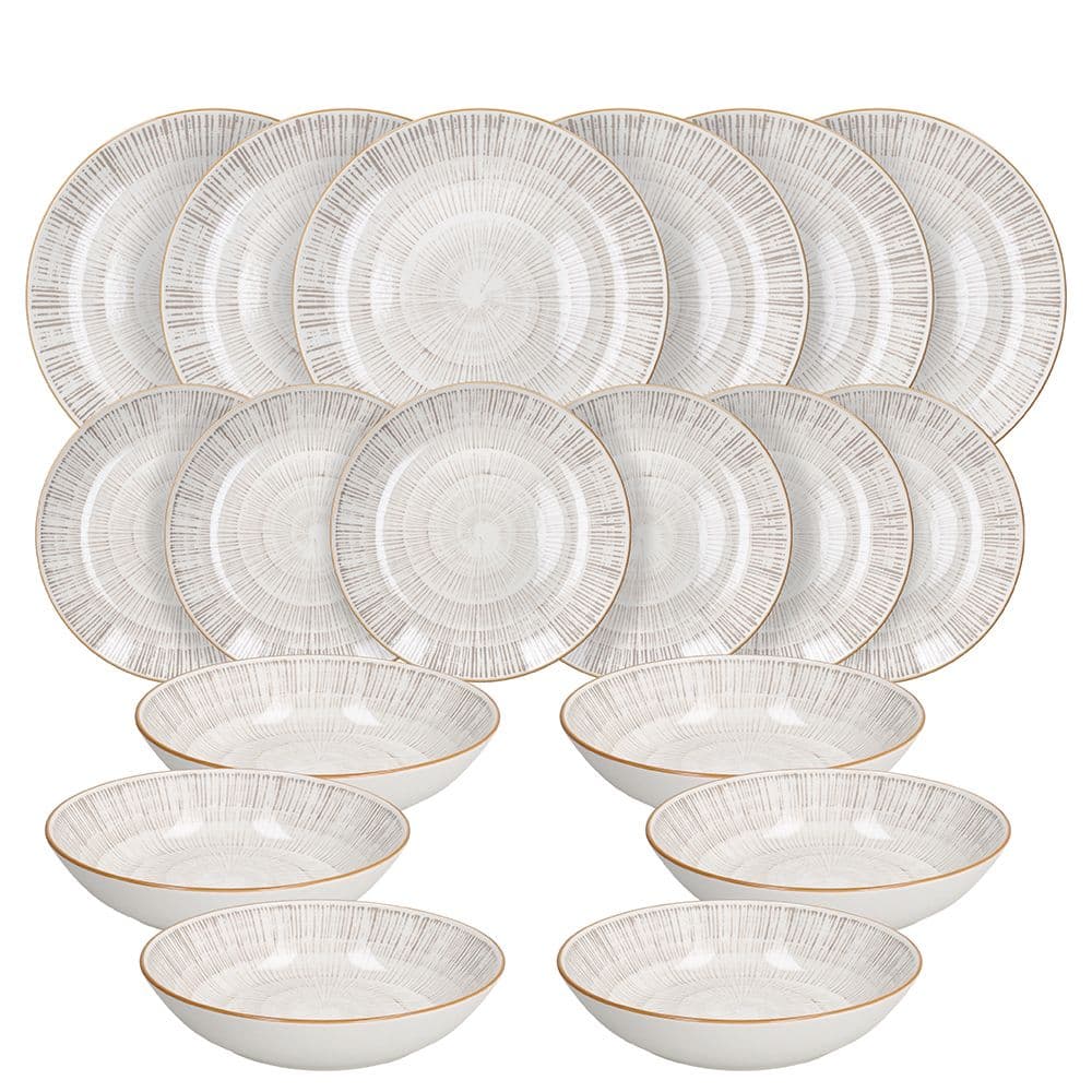 TOGNANA Servizio piatti 18 pezzi Virtuo Porcellana Beige in Autocategorizzazione Più Di Più Ideas - Casalnuovo di Napoli, commercioVirtuoso.it