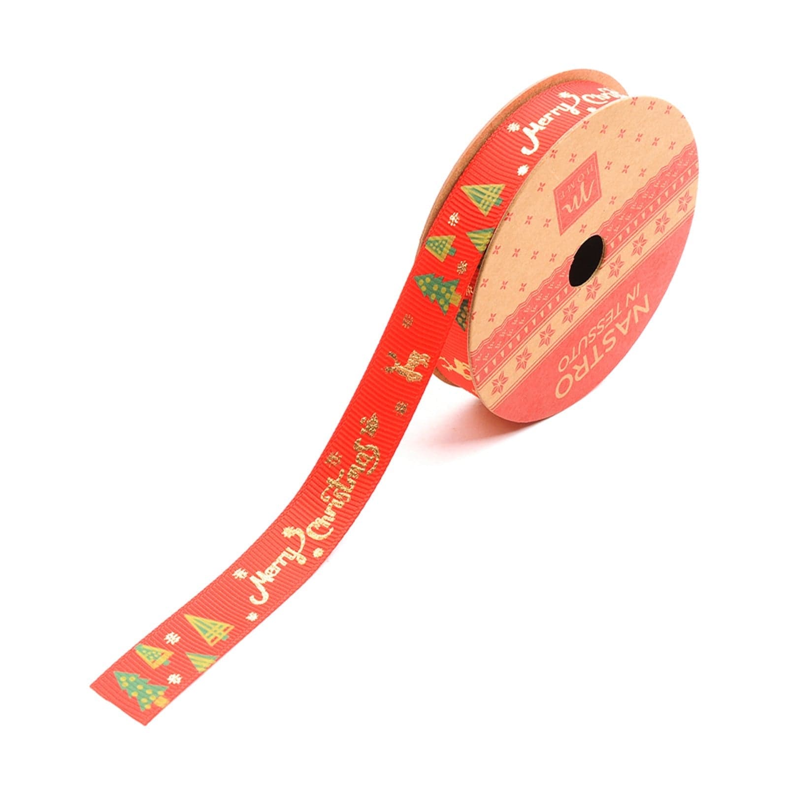 Nastro di natale in tessuto per decorazioni natalizie 1,5 x 270 cm - 10