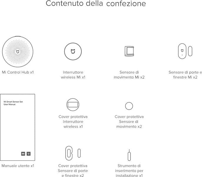 XIAOMI Mi Smart Sensor Kit in Sensori di sicurezza domestica per porte e finestre DFP Elettronica Store - Scafati, commercioVirtuoso.it