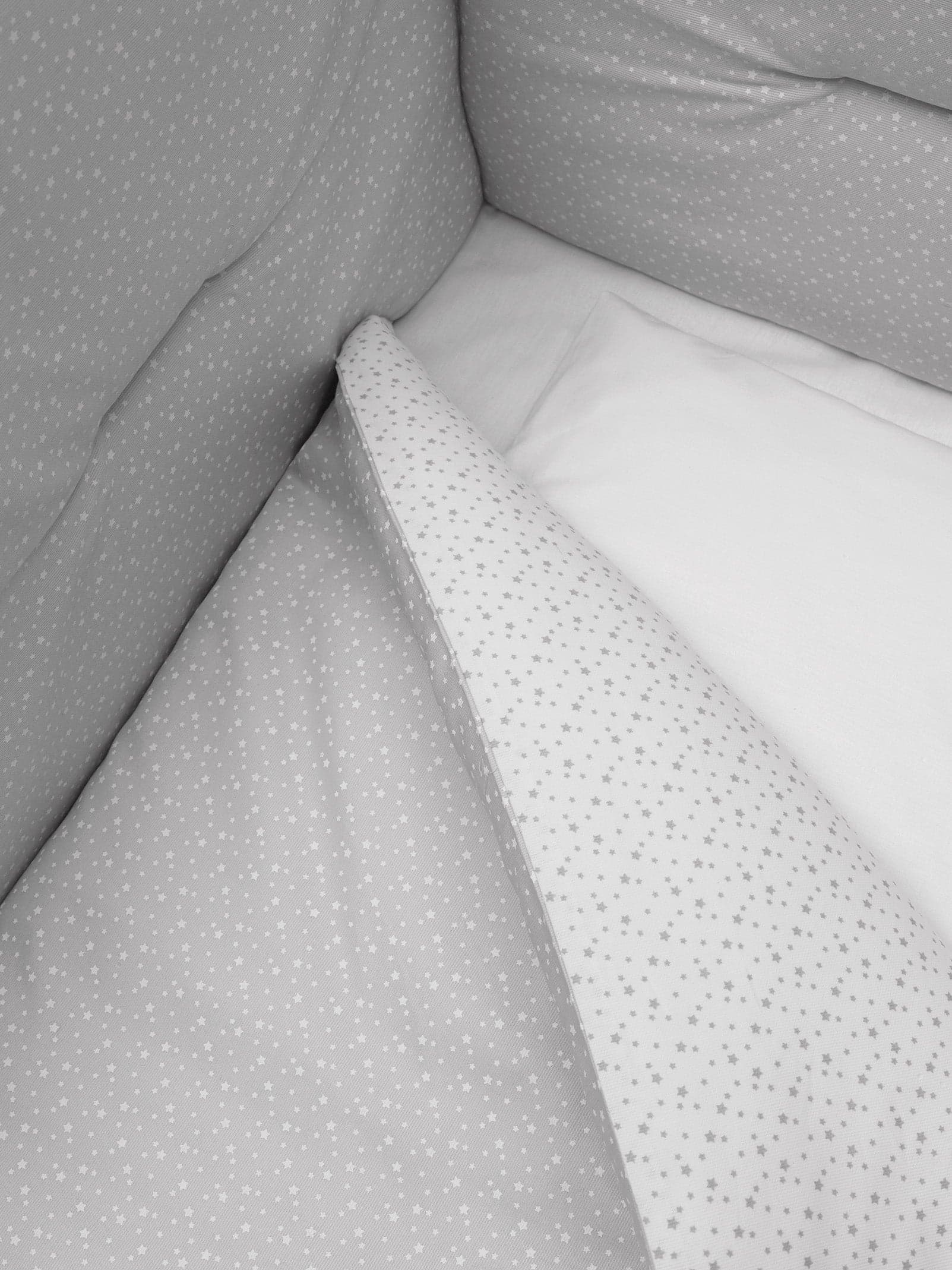 Lettino Co-Sleeping Erbesi MINI Bianco + Rivestimento Tessile Stelline in Lettini con sbarre La Casa Del Bebè - Napoli, commercioVirtuoso.it