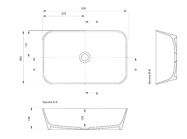 Composizione Bagno Sospesa 120cm Lavabo Da Appoggio - Solmira in Mobiletti con lavabo Shopbagno.it - Roma, commercioVirtuoso.it