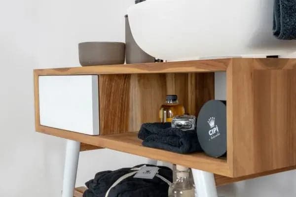 Mobile Consolle Bagno 100cm In Teak - Feelgood in Mobili a terra Shopbagno.it - Roma, commercioVirtuoso.it