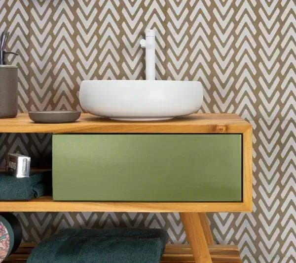 Mobile Consolle Bagno 150cm In Teak - Feelgood in Mobili a terra Shopbagno.it - Roma, commercioVirtuoso.it