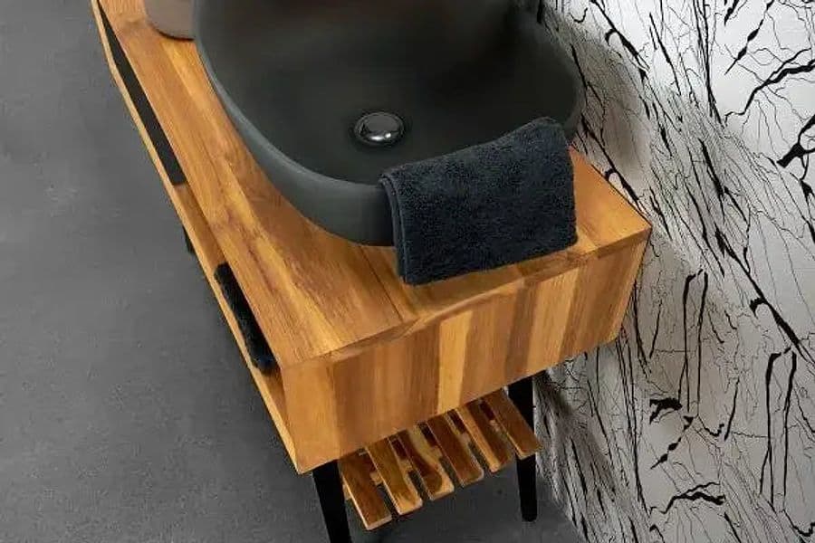 Mobile Consolle Bagno 150cm In Teak - Feelgood in Mobili a terra Shopbagno.it - Roma, commercioVirtuoso.it