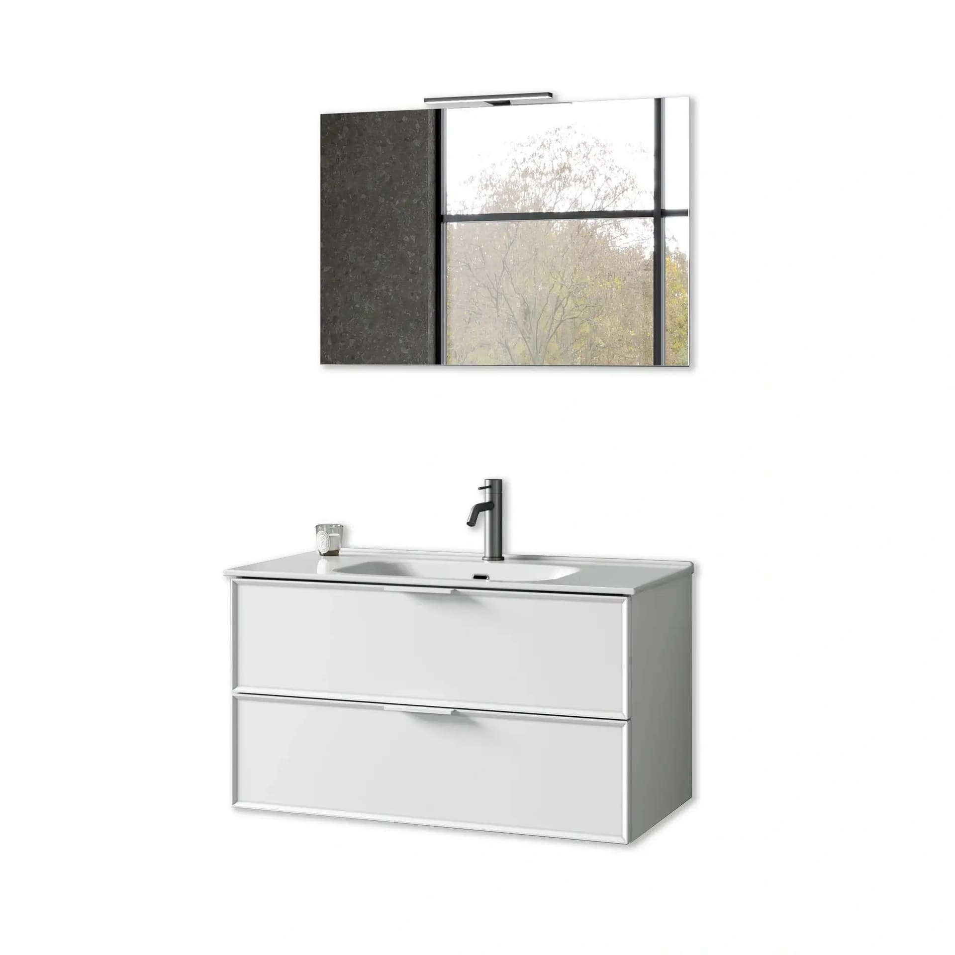 Mobile Bagno Sospeso 90 cm - Zefira in Mobiletti con lavabo Shopbagno.it - Roma, commercioVirtuoso.it