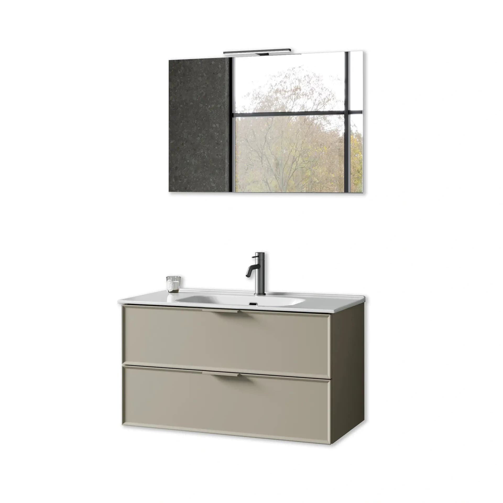 Mobile Bagno Sospeso 90 cm - Zefira in Mobiletti con lavabo Shopbagno.it - Roma, commercioVirtuoso.it