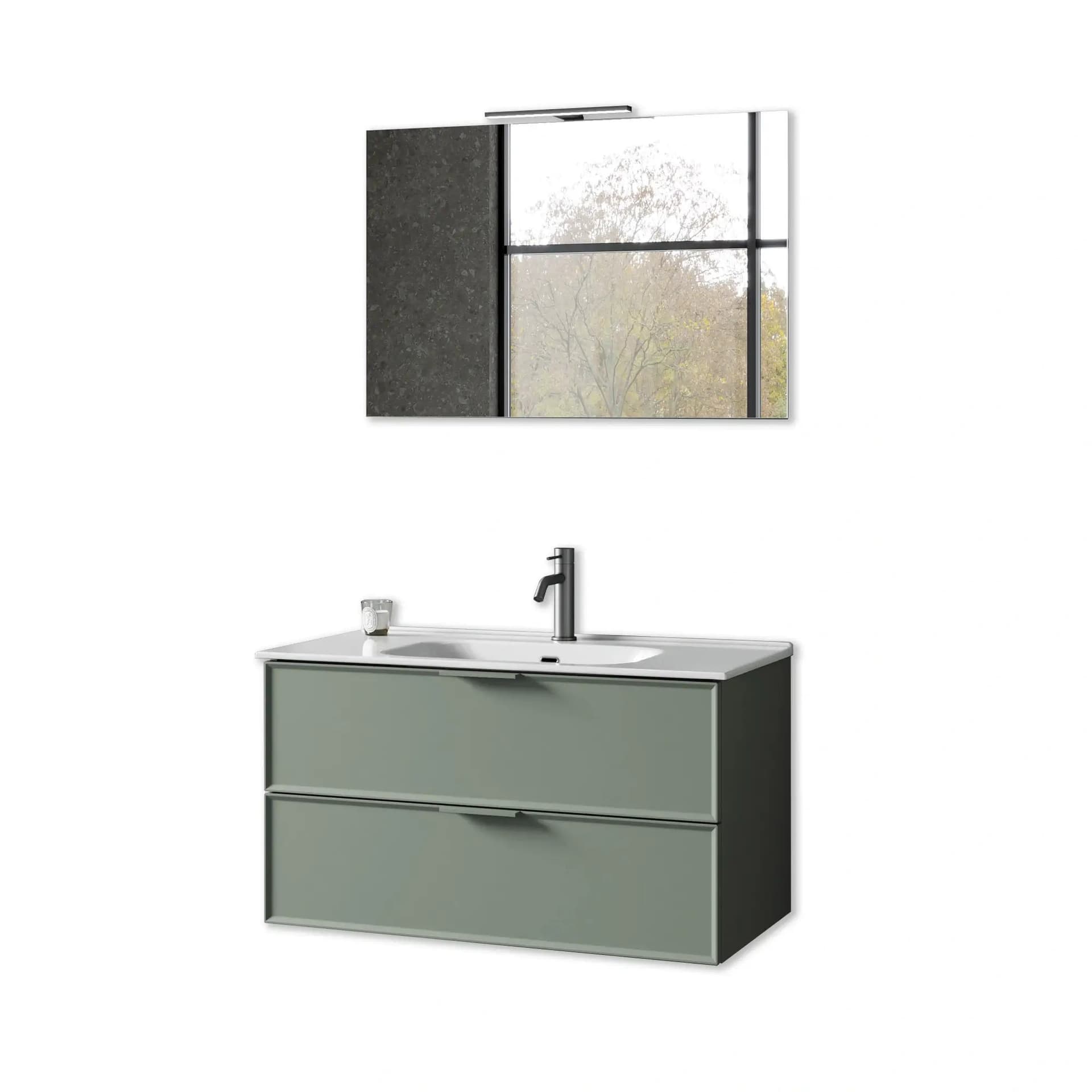 Mobile Bagno Sospeso 90 cm - Zefira in Mobiletti con lavabo Shopbagno.it - Roma, commercioVirtuoso.it