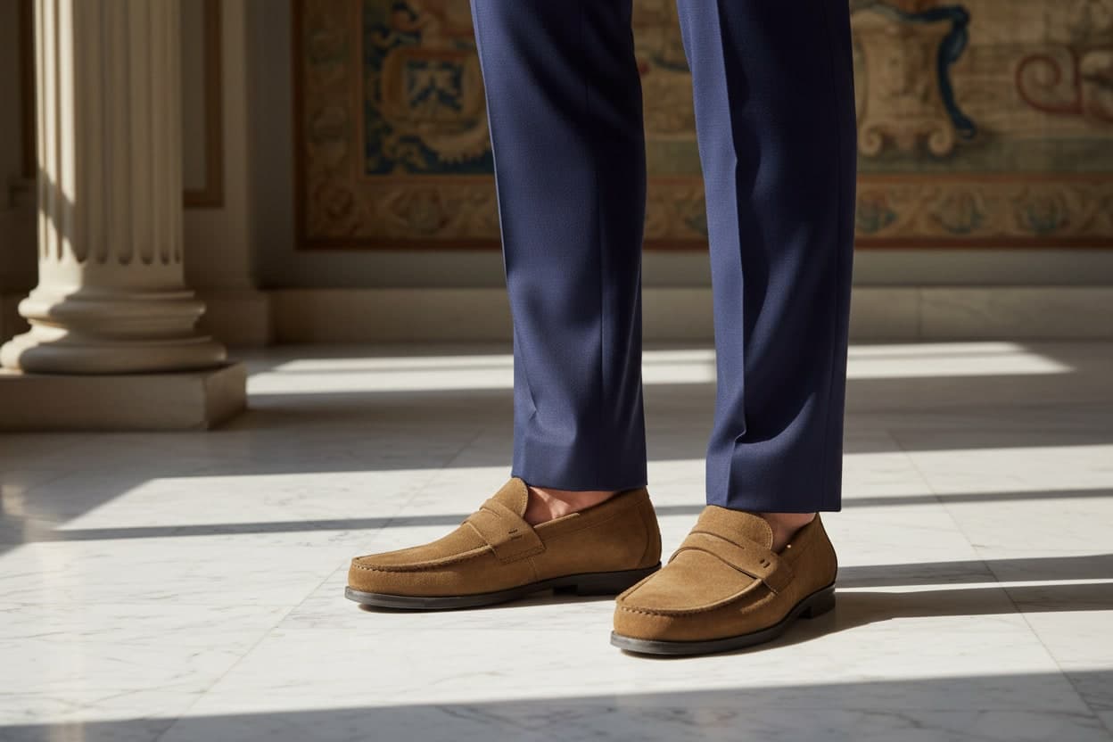 Scarpa Uomo Santoni - Mocassino Scamosciato in Loafer e mocassini Couture - Sestu, commercioVirtuoso.it
