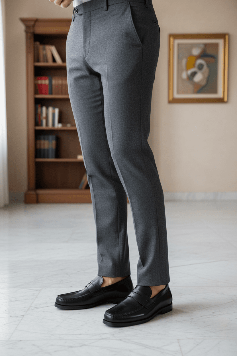 Scarpa Uomo Santoni - Mocassini Penny Pelle Nero in Loafer e mocassini Couture - Sestu, commercioVirtuoso.it