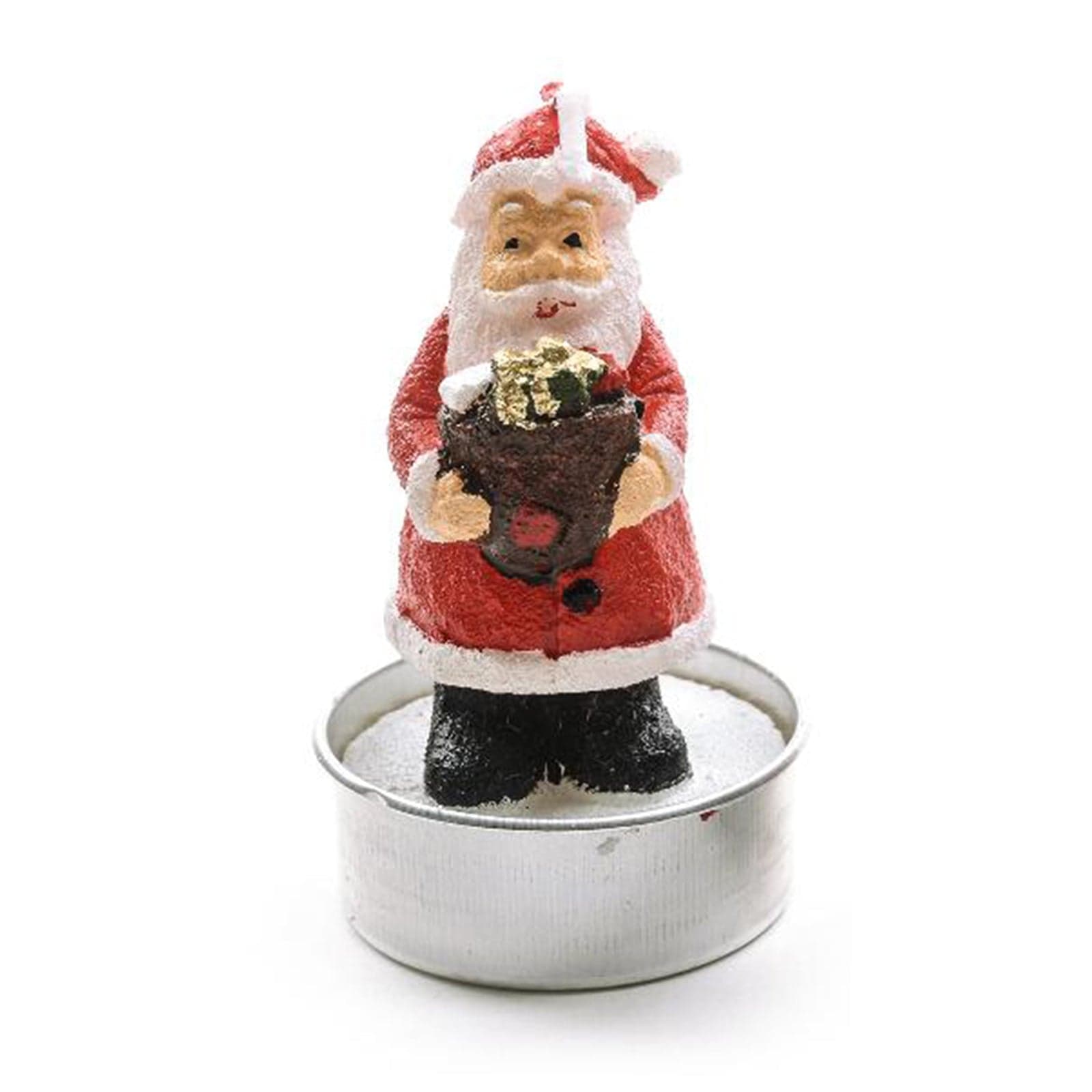Candela profumata Babbo Natale in cera per decorazioni natalizie set da 5 - 5