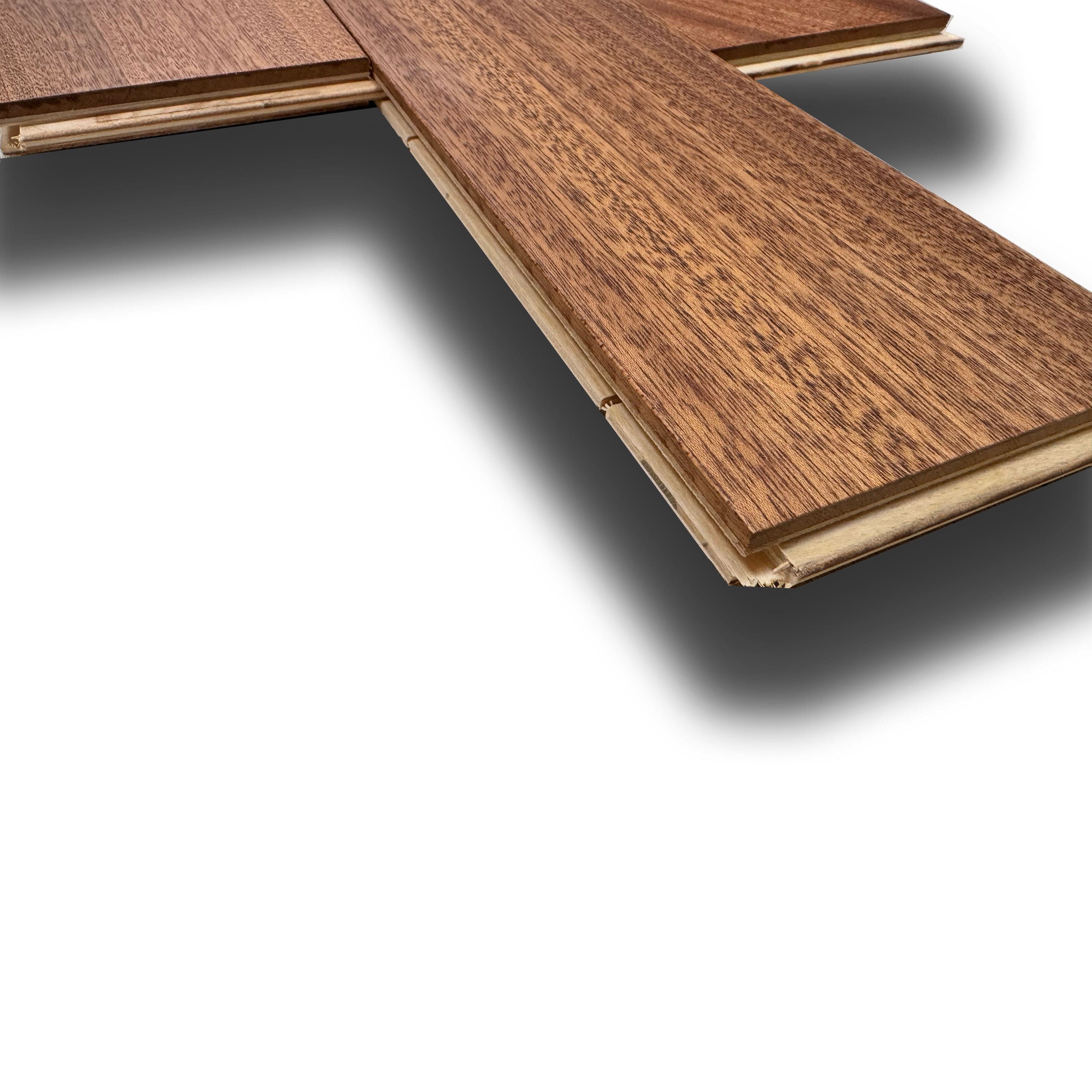 €29,99MQ *MEGA STOCK* Lotto da 31mq di Listone prefinito MOGANO Vern. bisell. liscio 13x90x1800mm (4 nobile) - Eternal Parquet