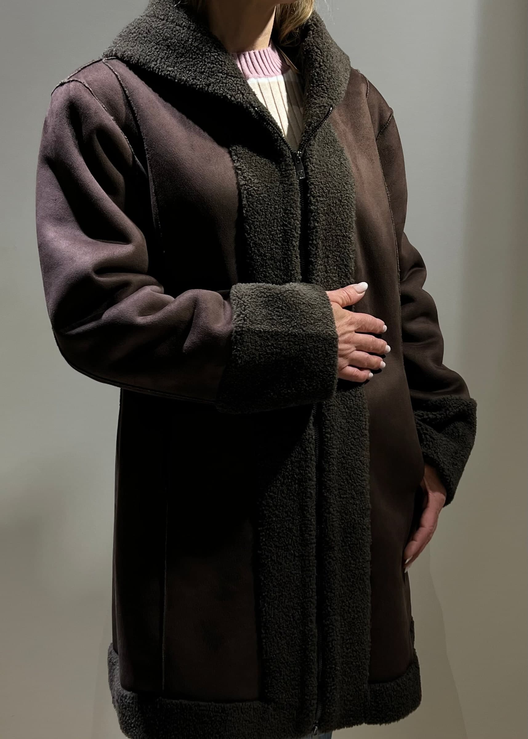 Montone marrone ww18200 Moda/Donna/Abbigliamento/Giacche e cappotti/Cappotti Kanal 32 - Santa Maria di Licodia, Commerciovirtuoso.it