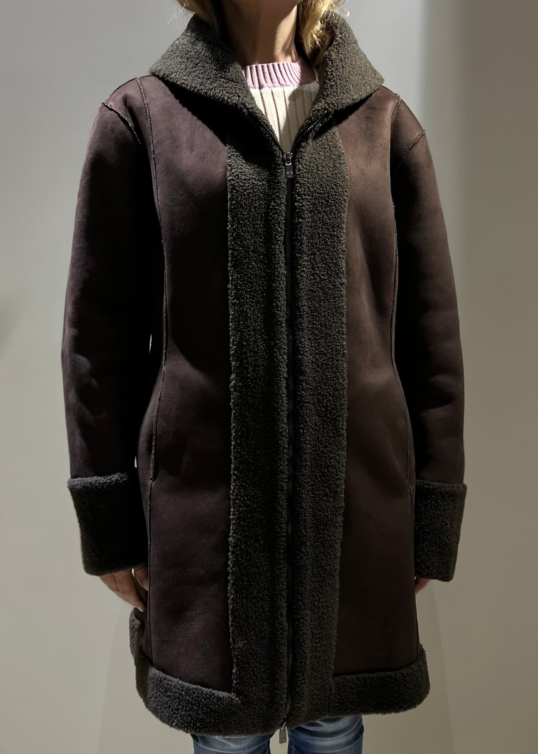 Montone marrone ww18200 Moda/Donna/Abbigliamento/Giacche e cappotti/Cappotti Kanal 32 - Santa Maria di Licodia, Commerciovirtuoso.it