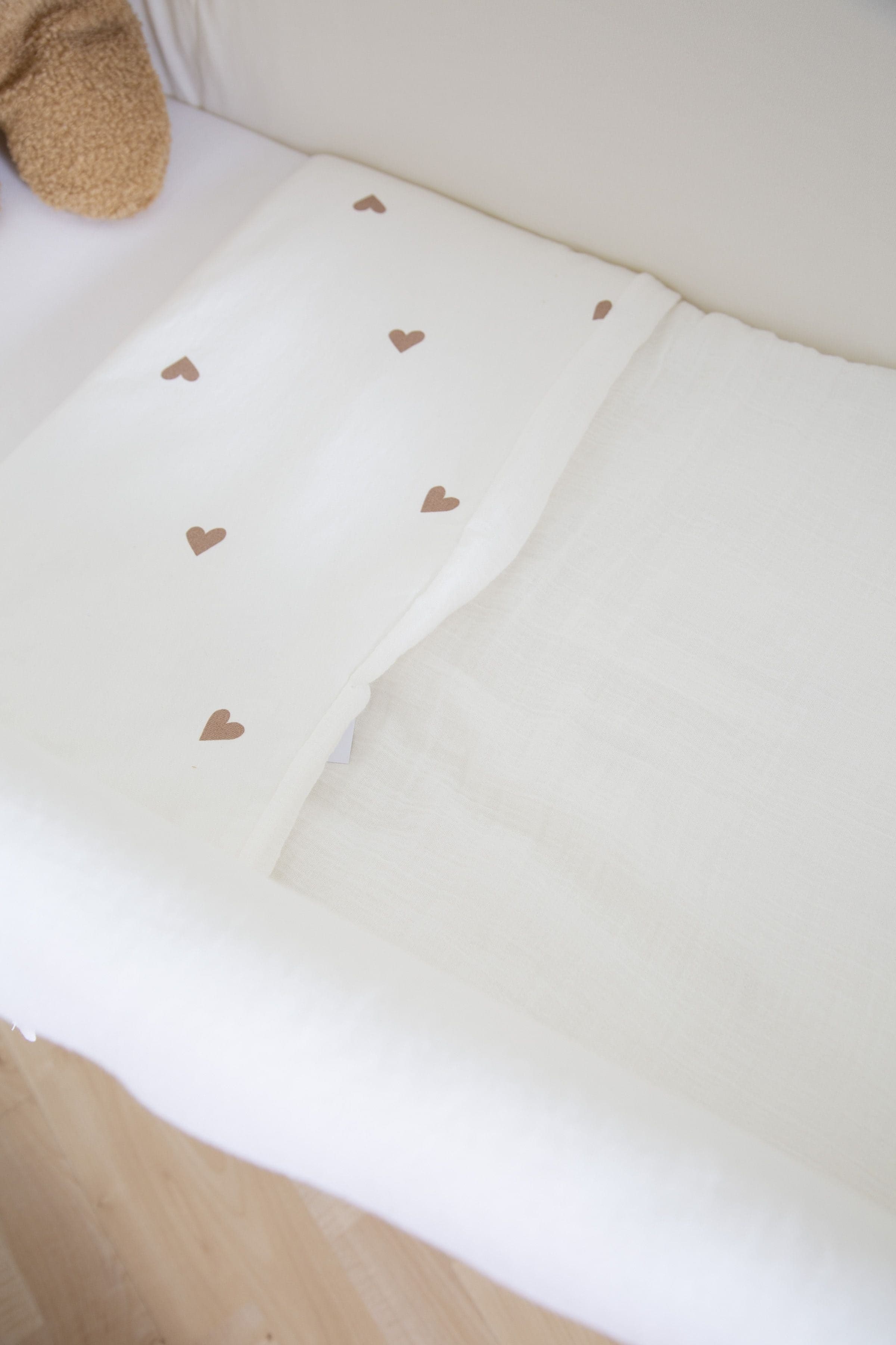 Coperta Baby Childhome 80x100 Jersey + Mussola Cuori in Copertine avvolgenti La Casa Del Bebè - Napoli, commercioVirtuoso.it