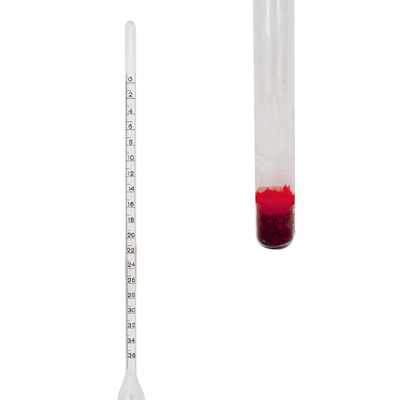 Mostimetro di "Bobo" per vino, con scala baumè calcolo grado zuccherino alcool da produrre h 16 cm in Termometri La Zappa - Altamura, commercioVirtuoso.it