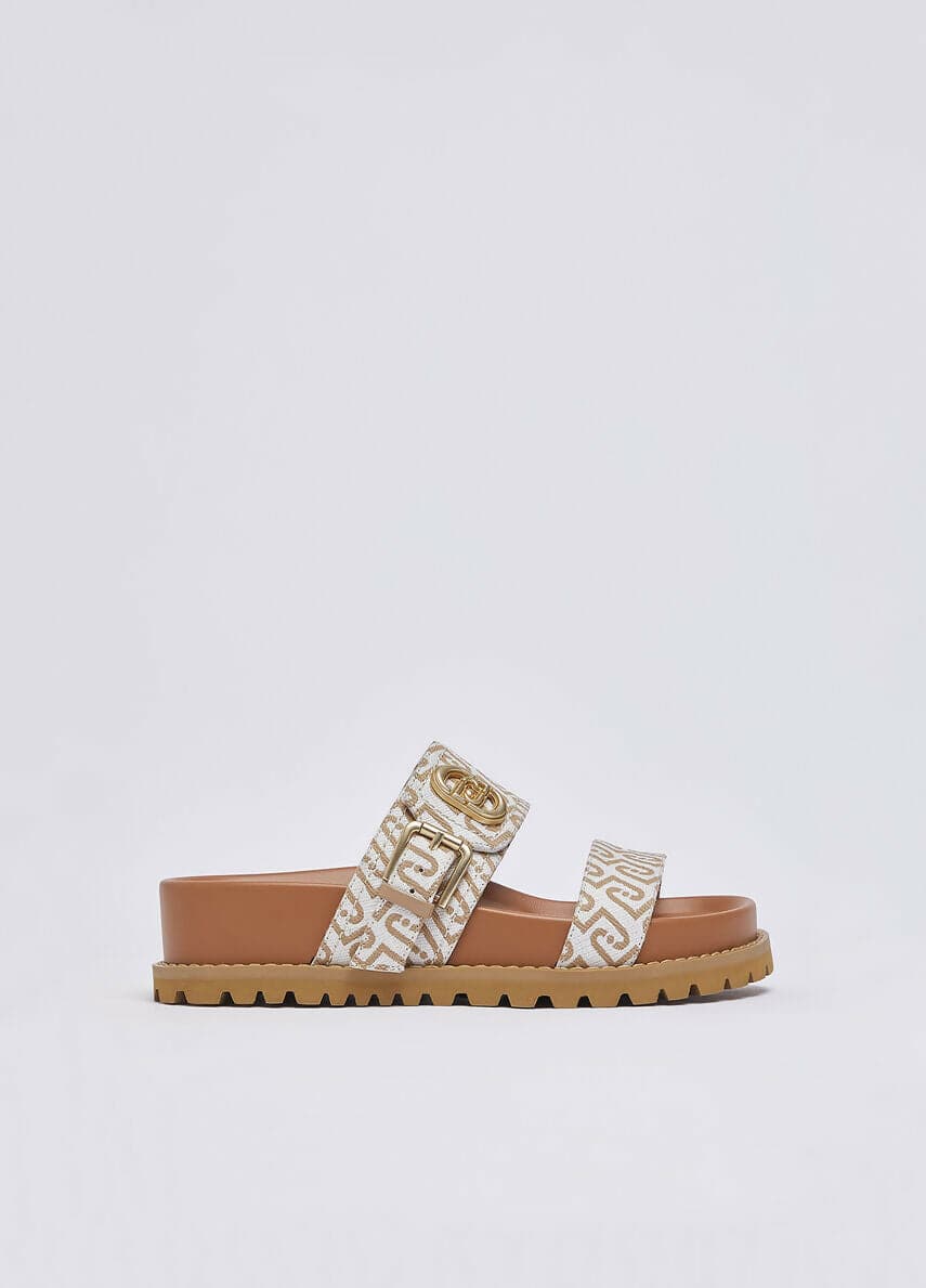 Liujo Donna Sandali con monogram all over in Ciabatte moda Cantali Calzature - Randazzo, commercioVirtuoso.it