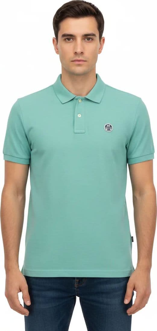 Polo North&Sails per uomo a manica corta cotone 100% due bottoni in Polo Loweconomy - Marineo, commercioVirtuoso.it