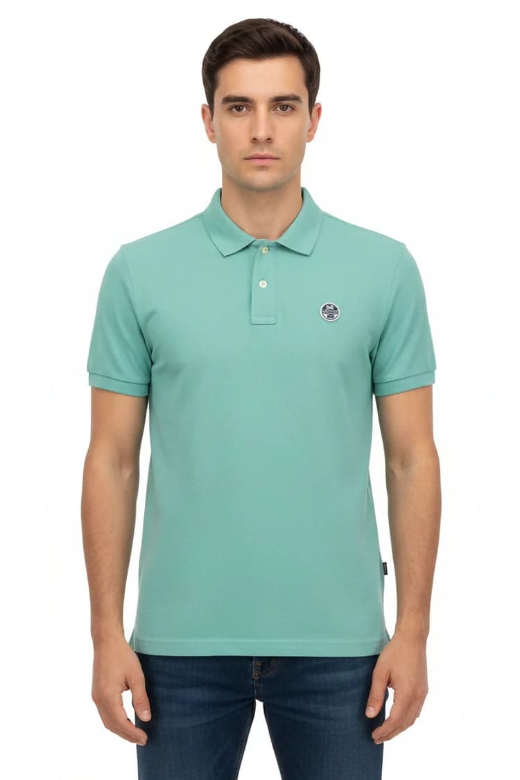 Polo North&Sails per uomo a manica corta cotone 100% due bottoni in Polo Loweconomy - Marineo, commercioVirtuoso.it