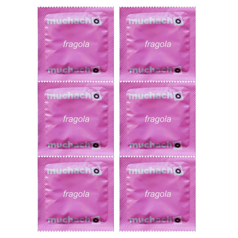 Preservativi Muchacho aromatizzati alla fragola colore rosa diametro comodo 54 mm x 20 pz con espositore in Preservativi maschili Kondorama - Martinsicuro, commercioVirtuoso.it