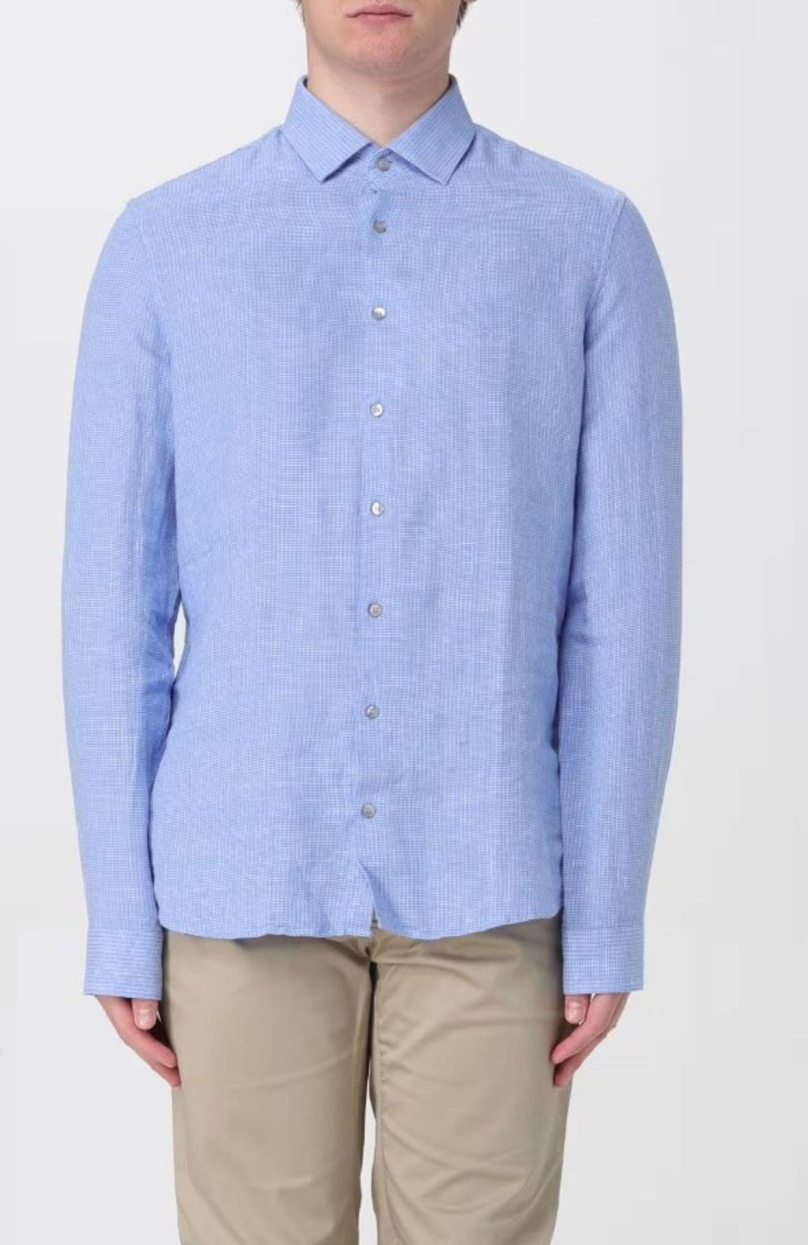 calvin klein CAMICIA LINEN CHECK SLIM SHIRT da uomo in Camicie casual Drestige - Casamassima, commercioVirtuoso.it
