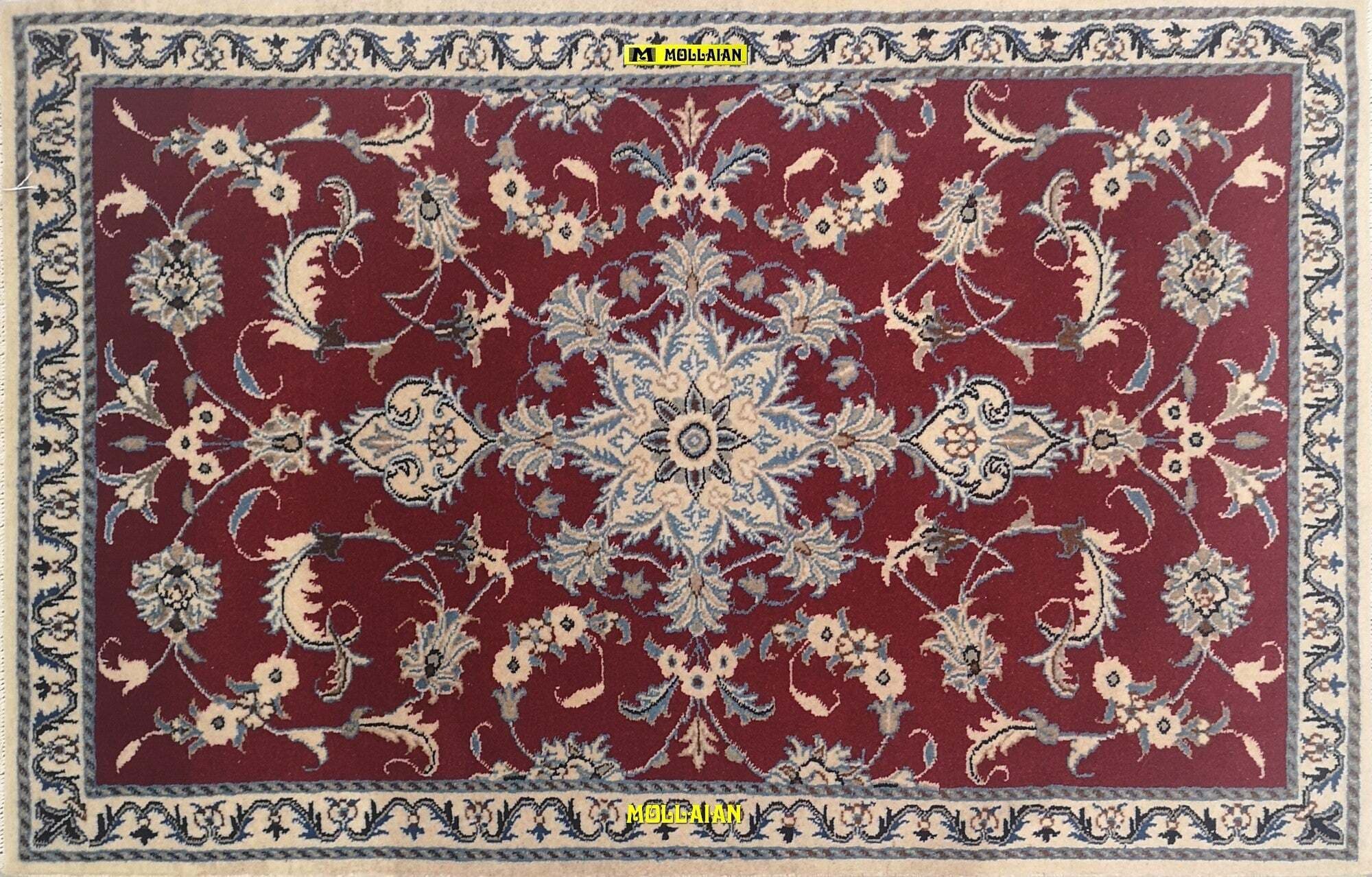 Nain Persia 138x90 Casa e cucina/Tessili per la casa/Tappeti e tappetini/Tappeti Mollaian Tappeti - Lecce, Commerciovirtuoso.it