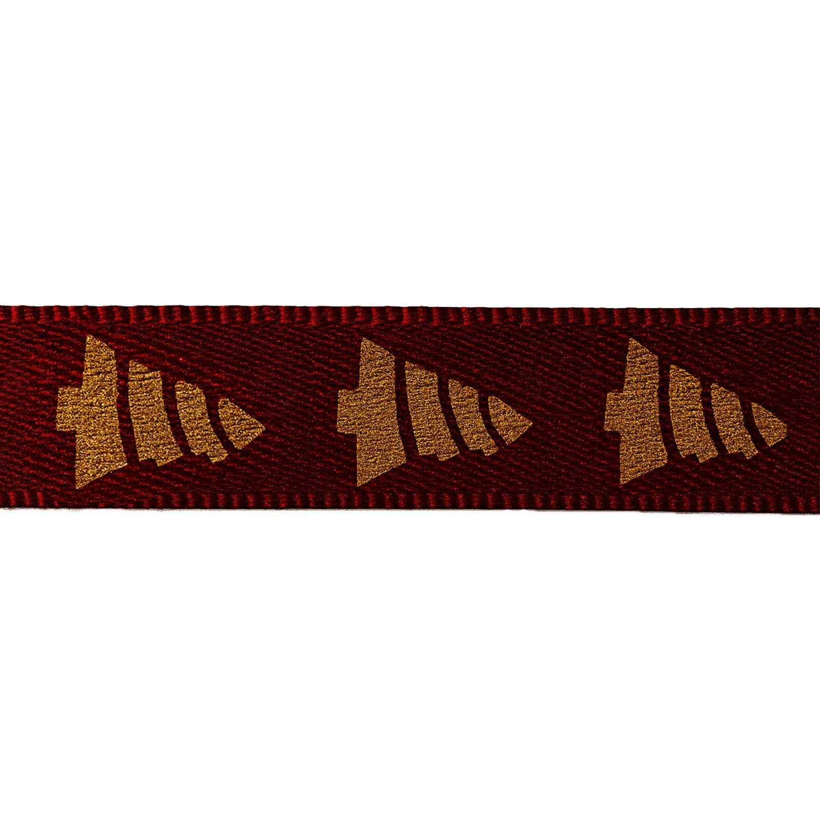 Nastro per decorazioni natalizie rosso con motivi decorativi da 800 cm - 10
