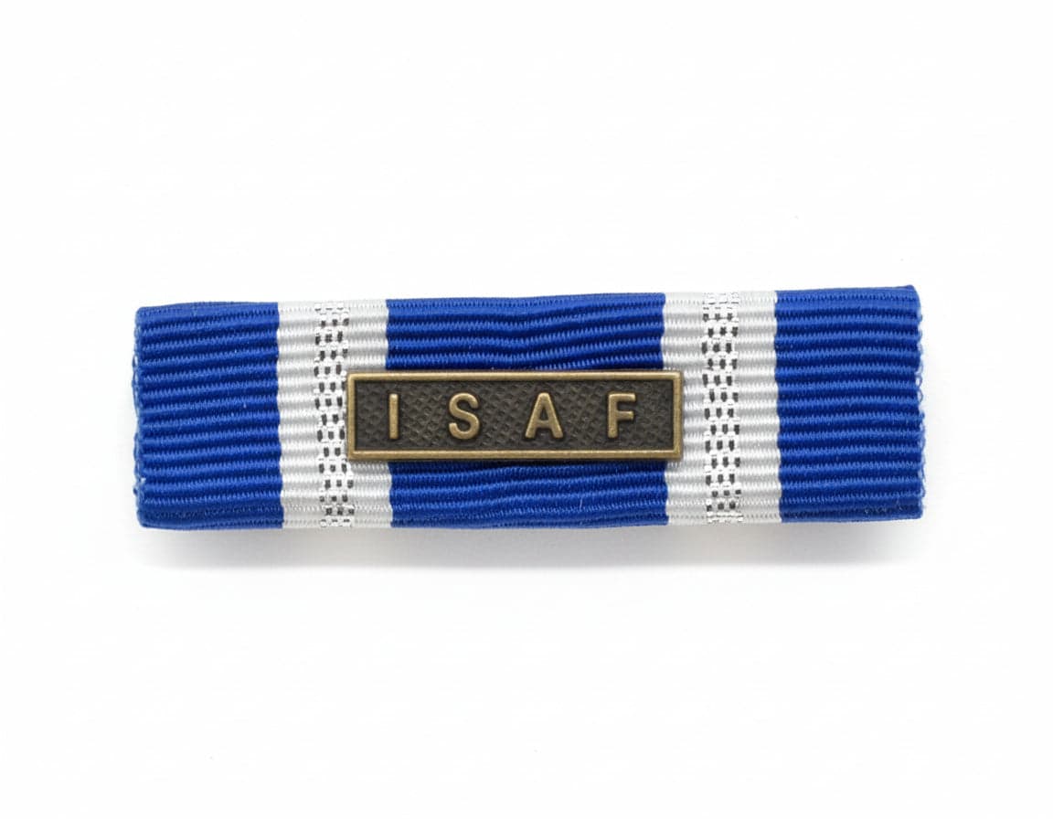 Isaf Afghanistan NATO - Nastro / nastrino / medaglia in Medaglie Il Distintivo - Pesaro, commercioVirtuoso.it