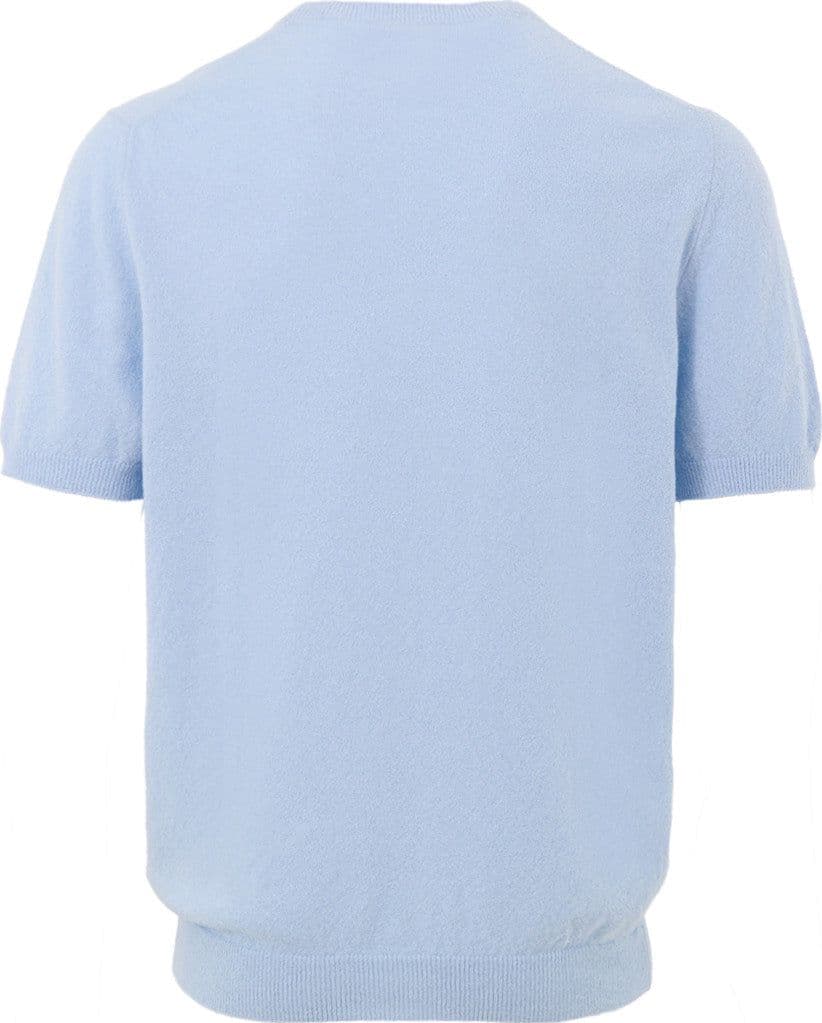 Gran Sasso Maglia Mezza Manica Effetto Knitwear in Azzurro da uomo in Maglioni Drestige - Casamassima, commercioVirtuoso.it