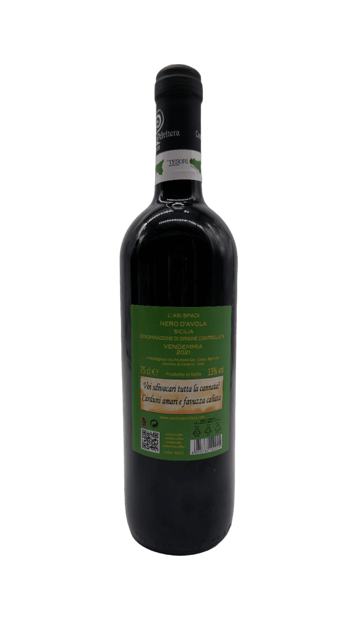 Vino Rosso Nero D'Avola in Vino rosso Tesori Di Sicilia - Nicosia, commercioVirtuoso.it