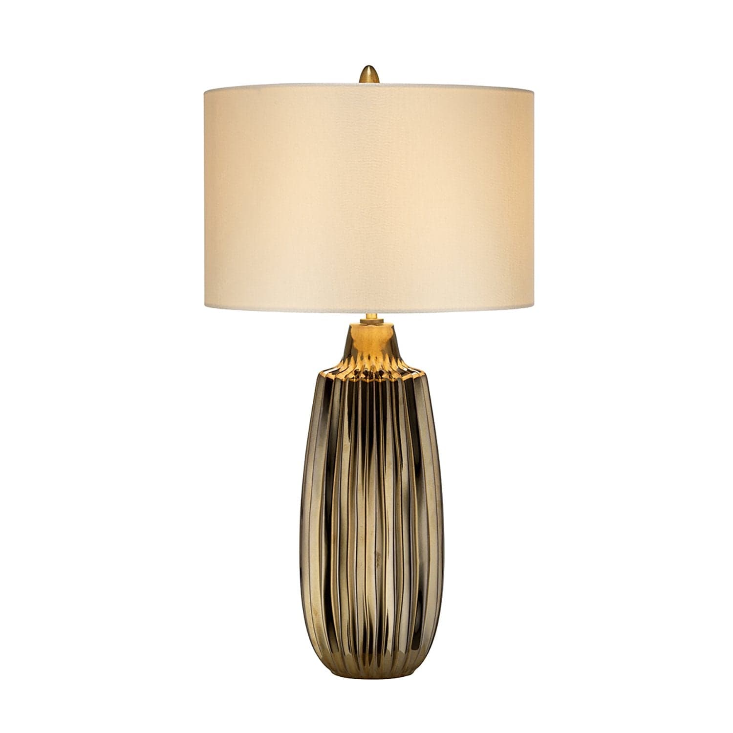 Lampada Da Scrivania Contemporanea Newham In Ceramica Bronzo Bianco 1 Luce E27 in Lampade da tavolo e abat-jour LuceArt - Montecorvino Pugliano, commercioVirtuoso.it