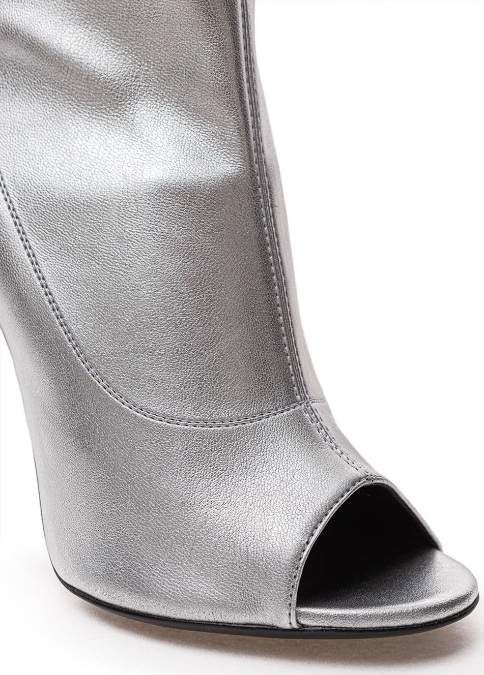Giuseppe Zanotti Stivaletti Open Toe in Silver da donna in Stivali Drestige - Casamassima, commercioVirtuoso.it
