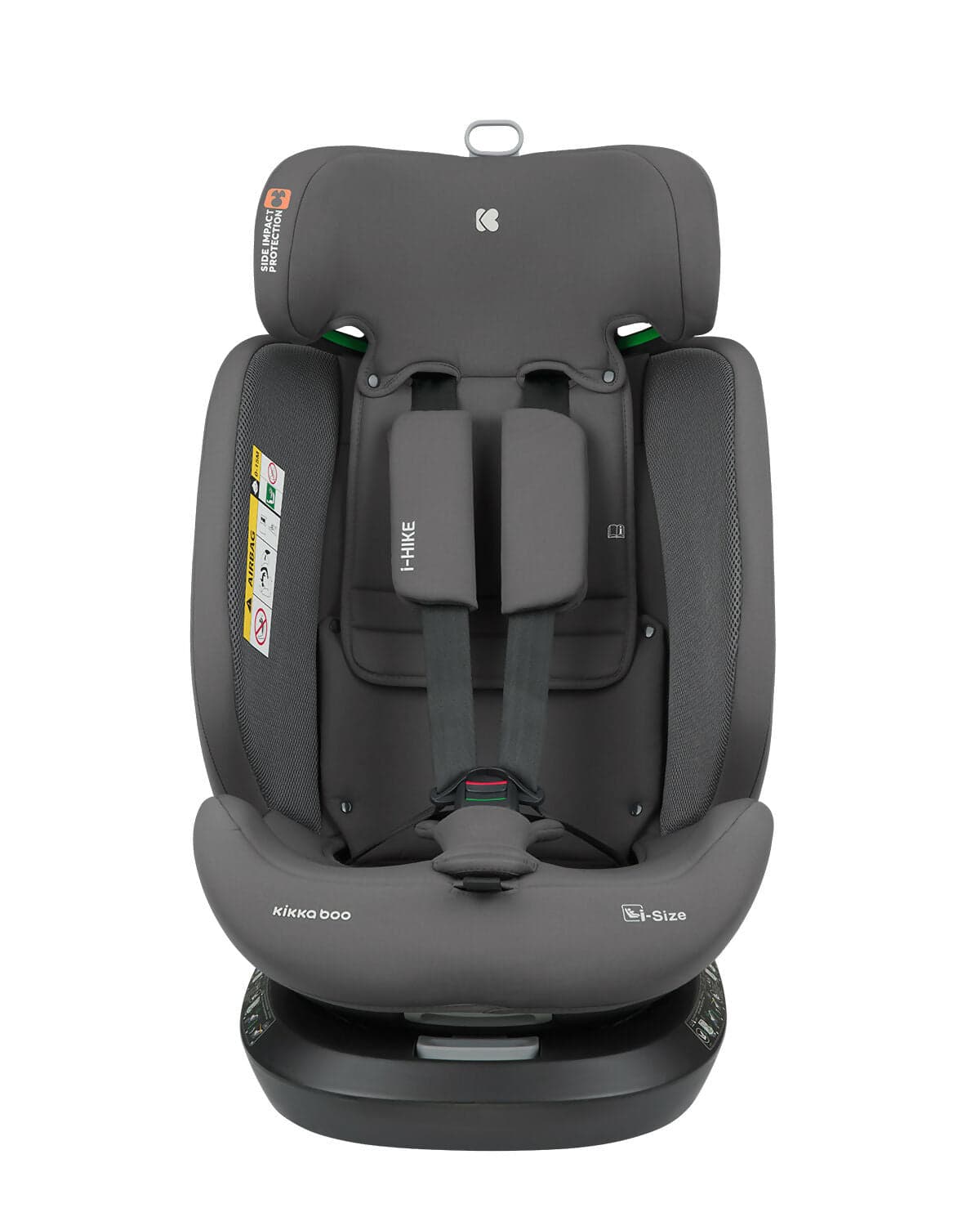 KIKKABOO Seggiolino Auto 40-150 cm i-Hike i-SIZE Dark Grey - Seggiolino Auto con Base Isofix, Da 40 a 150 cm, Omologato ECE R129/03, Girevole A 360° E Reclinabile, Gruppo 0+/1/2/3 Da 0 A 12 Anni, Dark Grey, grigio in Seggiolini auto Sanitaria Gioia del Bimbo - Villa San Giovanni, commercioVirtuoso.it