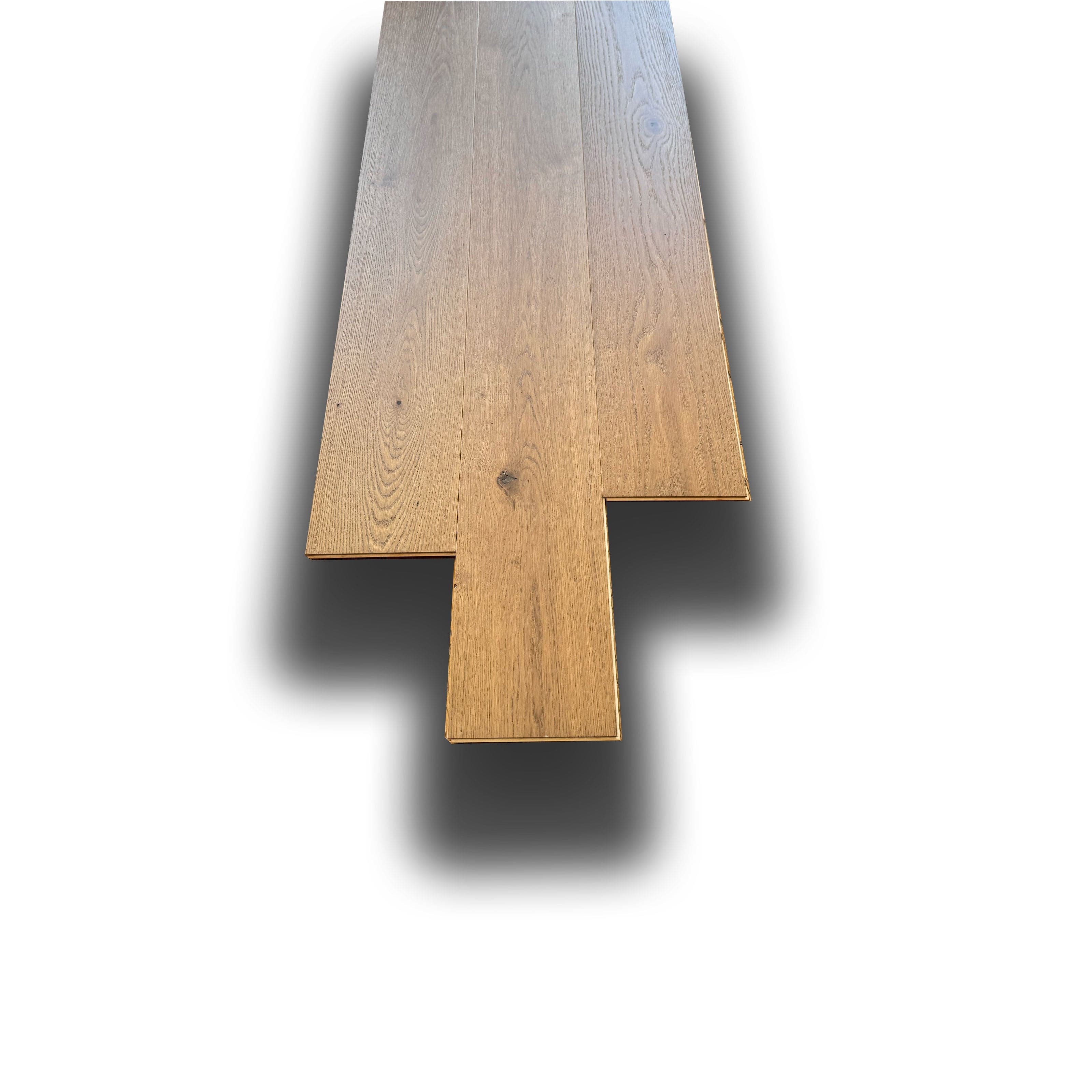 €29,99MQ *MEGA STOCK* Lotto da 31mq di Listone prefinito ROVERE CAPPUCCINO  Vern. bisell. Spazz. 11,5x180x1800mm (2 nobile) - Eternal Parquet
