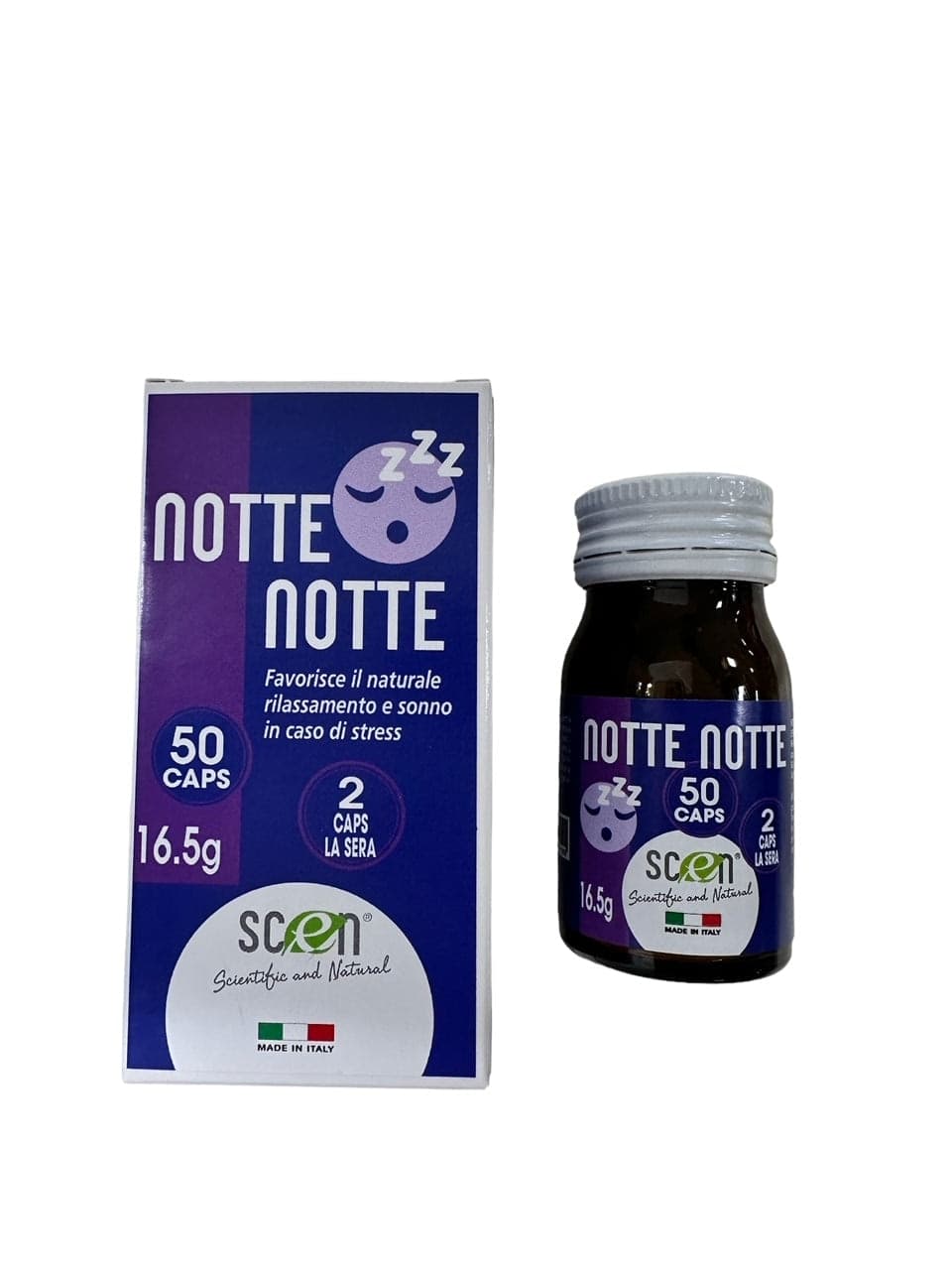 Notte Notte - Scen - Integratore 100% Naturale per favorire il riposo notturno ed il rilassamento in 7 Keto DHEA Scen Scientific and Natural - Poggibonsi, commercioVirtuoso.it