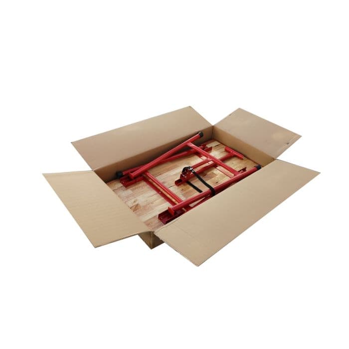 Banco da lavoro per officina - tavolo pieghevole in legno e acciaio per il fai da te - 120 cm (L) x 62,5 (P) cm x 83 cm (H) in Accessori per rastrelliere CarrelloDigitale.it - Seclì, commercioVirtuoso.it