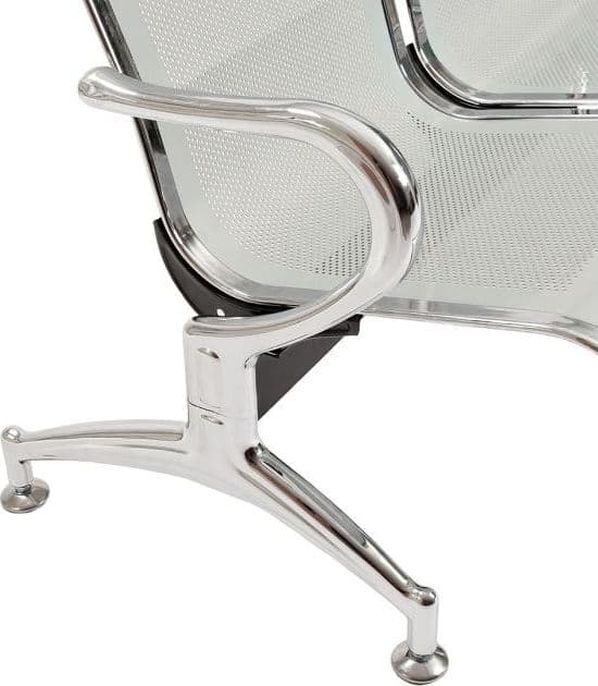 Panca per sala attesa ufficio studio in acciaio a 2 posti in Sedie per sale riunioni CarrelloDigitale.it - Seclì, commercioVirtuoso.it