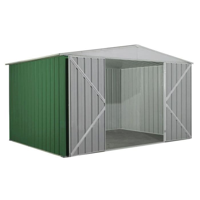 Box in Acciaio Zincato garage deposito attrezzi 360x260cm x h2.12m - 130KG - 9,36mq - VERDE in Capanni CarrelloDigitale.it - Seclì, commercioVirtuoso.it