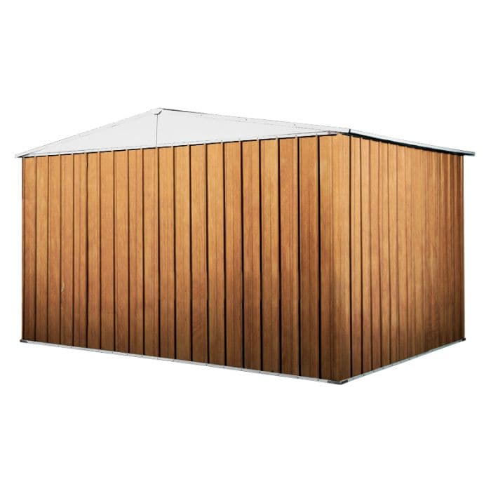 Box in Acciaio Zincato garage attrezzi lamiera 360x3.45cm x h2.12m - 150KG - 12,42mq in Capanni CarrelloDigitale.it - Seclì, commercioVirtuoso.it