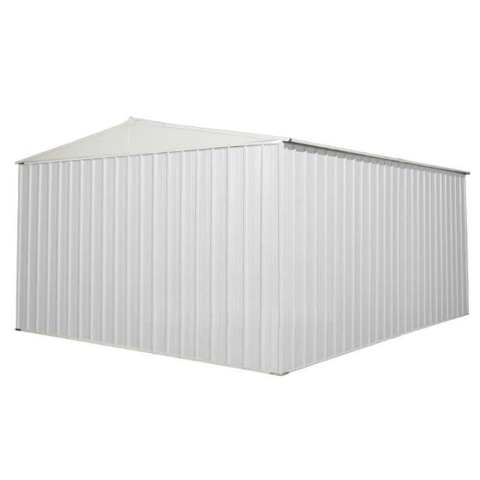 Garage deposito lamiera Box in Acciaio Zincato 360x430cm x h2.10m - 185KG - 15,48mq - BIANCO in Capanni CarrelloDigitale.it - Seclì, commercioVirtuoso.it