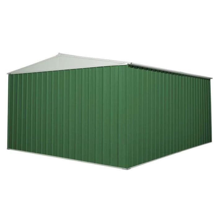 Box garage lamiera zincata casetta giardino acciaio 360x430cm x h2.10m - 185KG - 15,48mq - VERDE in Capanni CarrelloDigitale.it - Seclì, commercioVirtuoso.it